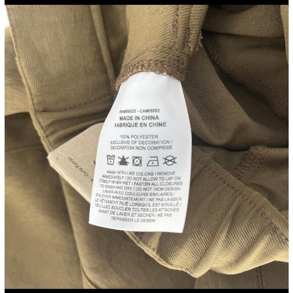 Jordan Light Olive Green High Waist Cargo Pants - Size S - Picture 9 of 15